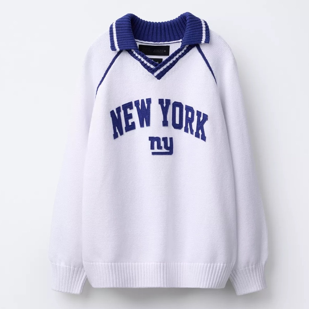 Zara New York Giants Sweater